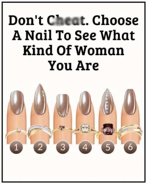 Choose A Nail To See What Kind Of Woman You Are