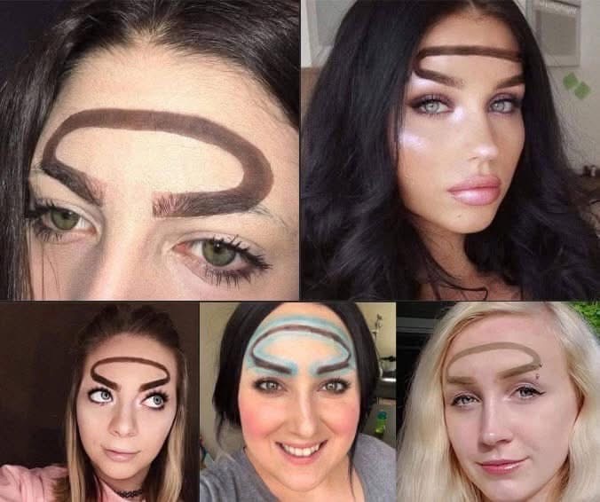 Halo brows: New beauty trend is playful and loopy