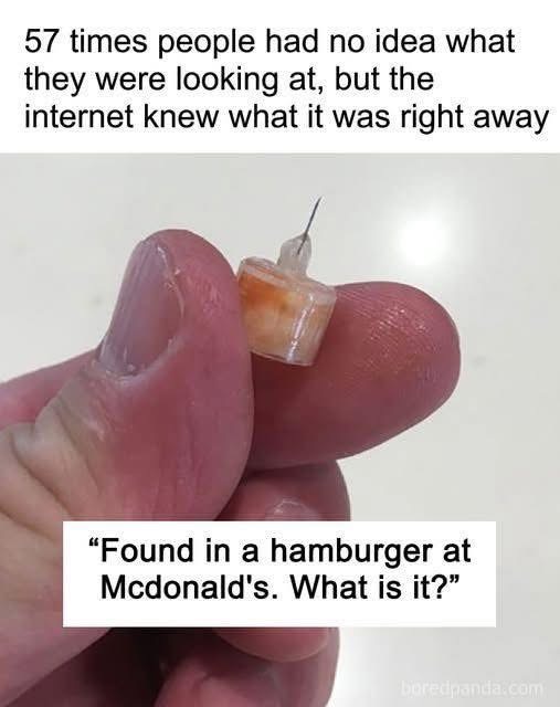 57 times people had no idea what they were looking at, but the internet knew what it was right away (link in the comments)
