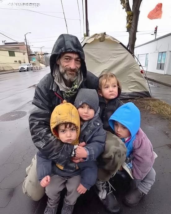 Dad of 4 Living in Tent Gives Last $2 to Stranger at Gas Station, Wakes up Owning…