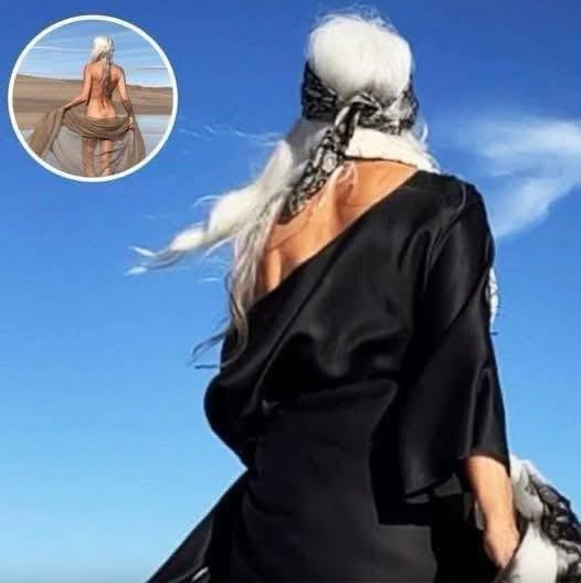 At 67, she is dubbed ‘The world’s most beautiful grandmother’ – now look when she turns around…