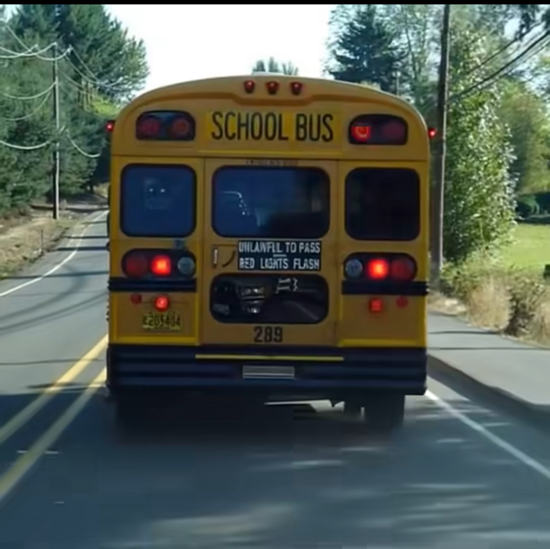 The Child Crying for Help on the School Bus Window